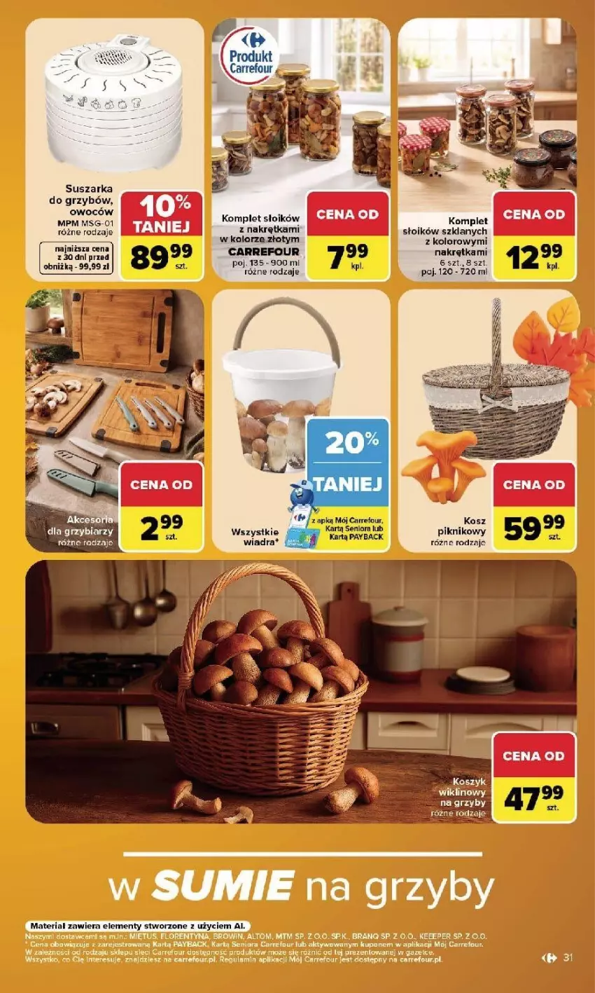 Gazetka promocyjna Carrefour - Gazetka Carrefour, Market w SUMIE najlpeszy, od poniedziałku - ważna 14.09 do 19.09.2026 - strona 33 - produkty: Kosz, Suszarka