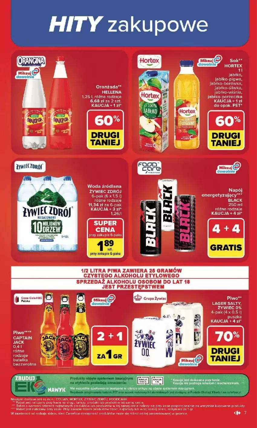 Gazetka promocyjna Carrefour - Gazetka Carrefour, Market w SUMIE najlpeszy, od poniedziałku - ważna 14.09 do 19.09.2026 - strona 9 - produkty: Fa, LANA, Oranżada, Woda, Woda zrodlana