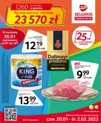 Gazetka promocyjna Selgros - Oferta spożywcza - Gazetka - ważna od 02.02 do 02.02.2022 - strona 1 - produkty: Szynka wieprzowa, Dallmayr, Kawa mielona, Kawa, Tran, Szynka, Ręcznik, LG, Fa