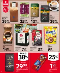 Gazetka promocyjna Selgros - Oferta spożywcza - Gazetka - ważna od 02.02 do 02.02.2022 - strona 12 - produkty: Nescafé, Kawa rozpuszczalna, Kawa ziarnista, Nesquik, Dallmayr, Kawa mielona, Kawa, Herbata czarna, Czekolada, Jacobs, Herbata, Kakao, Ogród, Herbata owocowa