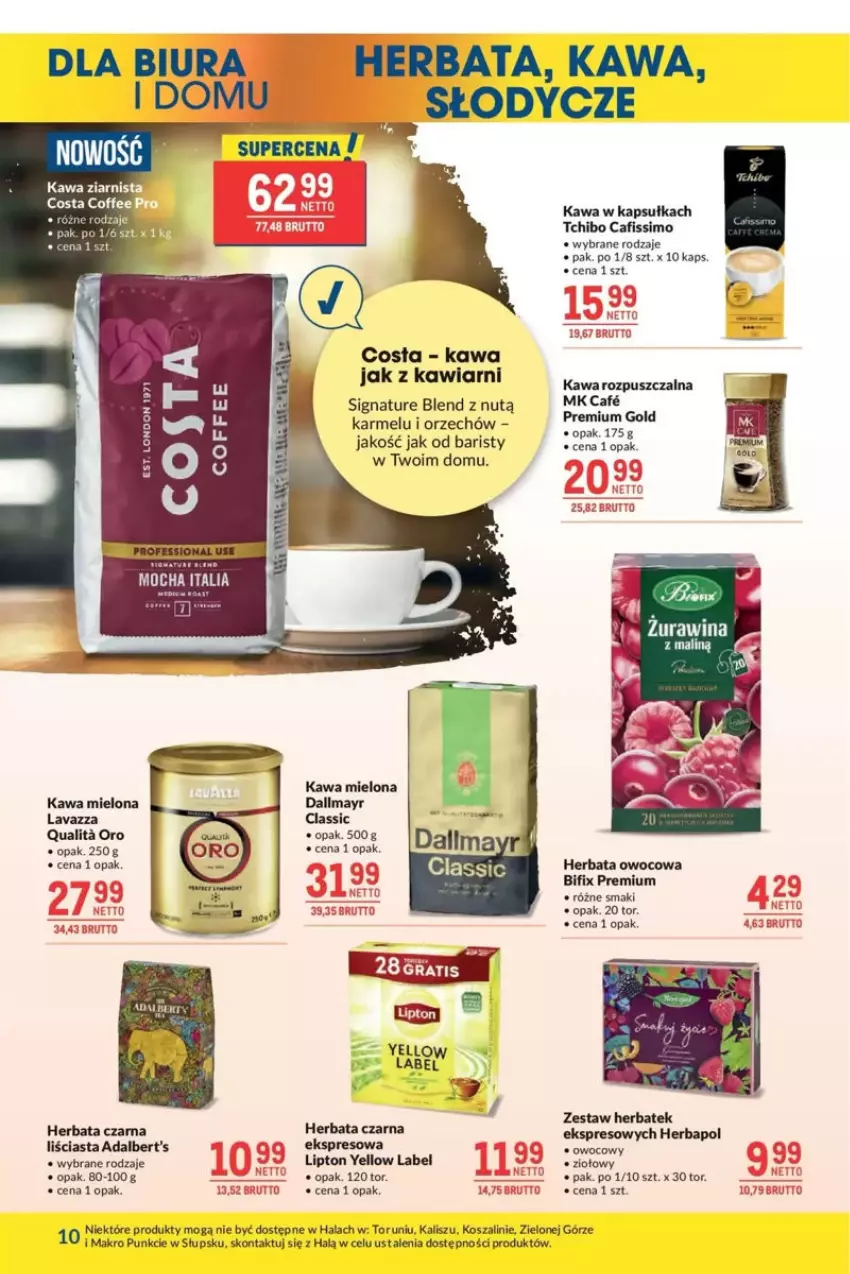 Gazetka promocyjna Makro - ważna 27.05 do 03.06.2025 - strona 2 - produkty: Cafissimo, Dallmayr, Herbapol, Herbata, Herbata czarna, Herbata owocowa, Kawa, Kawa mielona, Kawa rozpuszczalna, Kawa ziarnista, Kosz, Lavazza, Lipton, Szal, Tchibo