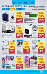 Gazetka promocyjna Aldi - Pełna oferta - Gazetka - ważna od 16.08 do 16.08.2025 - strona 15 - produkty: Termometr, Budzik, Walizka, Zabawka, Warka, Mattel, Dzieci, Poduszka, LG