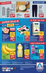 Gazetka promocyjna Aldi - Pełna oferta - Gazetka - ważna od 16.08 do 16.08.2025 - strona 28 - produkty: Kurczak, Banany, Por, Gra, Coccolino, Bell, Buty, Mięsne specjały, O nas, Płyn do płukania, Półka, Spodnie, Olej rzepakowy, Bella, Biuro, Masło, Olej, Fa