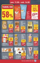 Gazetka promocyjna Aldi - Pełna oferta - Gazetka - ważna od 16.08 do 16.08.2025 - strona 7 - produkty: Nescafé, Kawa rozpuszczalna, Gra, Panna cotta, Kawa ziarnista, Dallmayr, Kawa mielona, Kawa, Produkty mrożone, Bułeczki, Herbata czarna, Chleb tostowy, Bułeczki mleczne, Lavazza, Mocca Fix Gold, Chleb, Gofry, Woseba, Herbata, LG