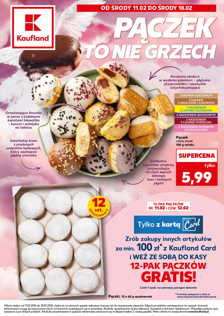 Gazetka promocyjna Kaufland - Kaufland - ważna 11.02 do 18.02.2026 - strona 1 - produkty: Fa, Limonka, Pączek, Por, Talerz