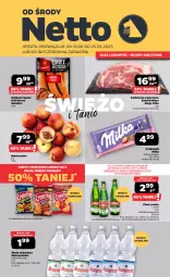 Gazetka promocyjna Netto - Od Środy - Gazetka - ważna od 25.06 do 25.06.2025 - strona 1 - produkty: Piwa, Piwo, Sok, Mus, Gra, Sokołów, Karkówka wieprzowa, Chipsy, Nektarynka, Muszynianka, Czekolada, Crunchips, Lorenz, Woda mineralna, Woda, Grill, Kiełbasa, Milka, Nektar, Kiełbasa śląska