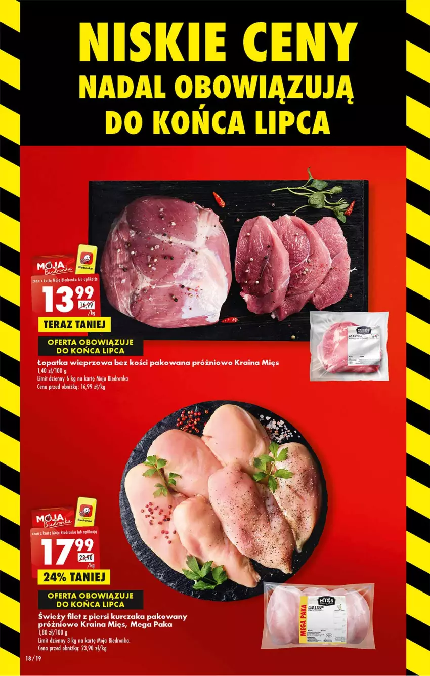 Gazetka promocyjna Biedronka - Od poniedzialku - ważna 03.07 do 08.07.2023 - strona 18 - produkty: Filet z piersi kurczaka, Kurczak