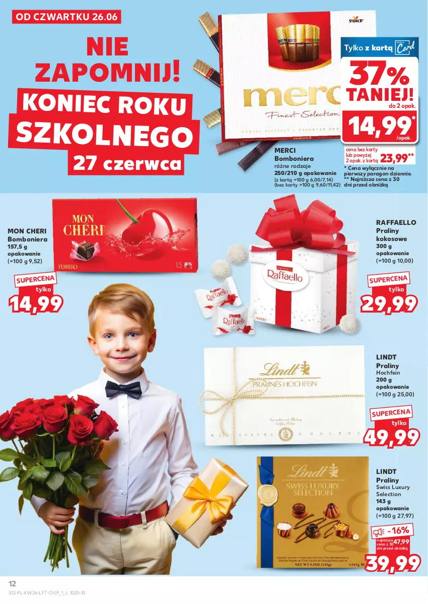 Gazetka promocyjna Kaufland - Gazetka tygodnia - ważna 26.06 do 02.07.2025 - strona 12 - produkty: Bomboniera, Fa, Kokos, Lindt, Merci, Praliny, Raffaello