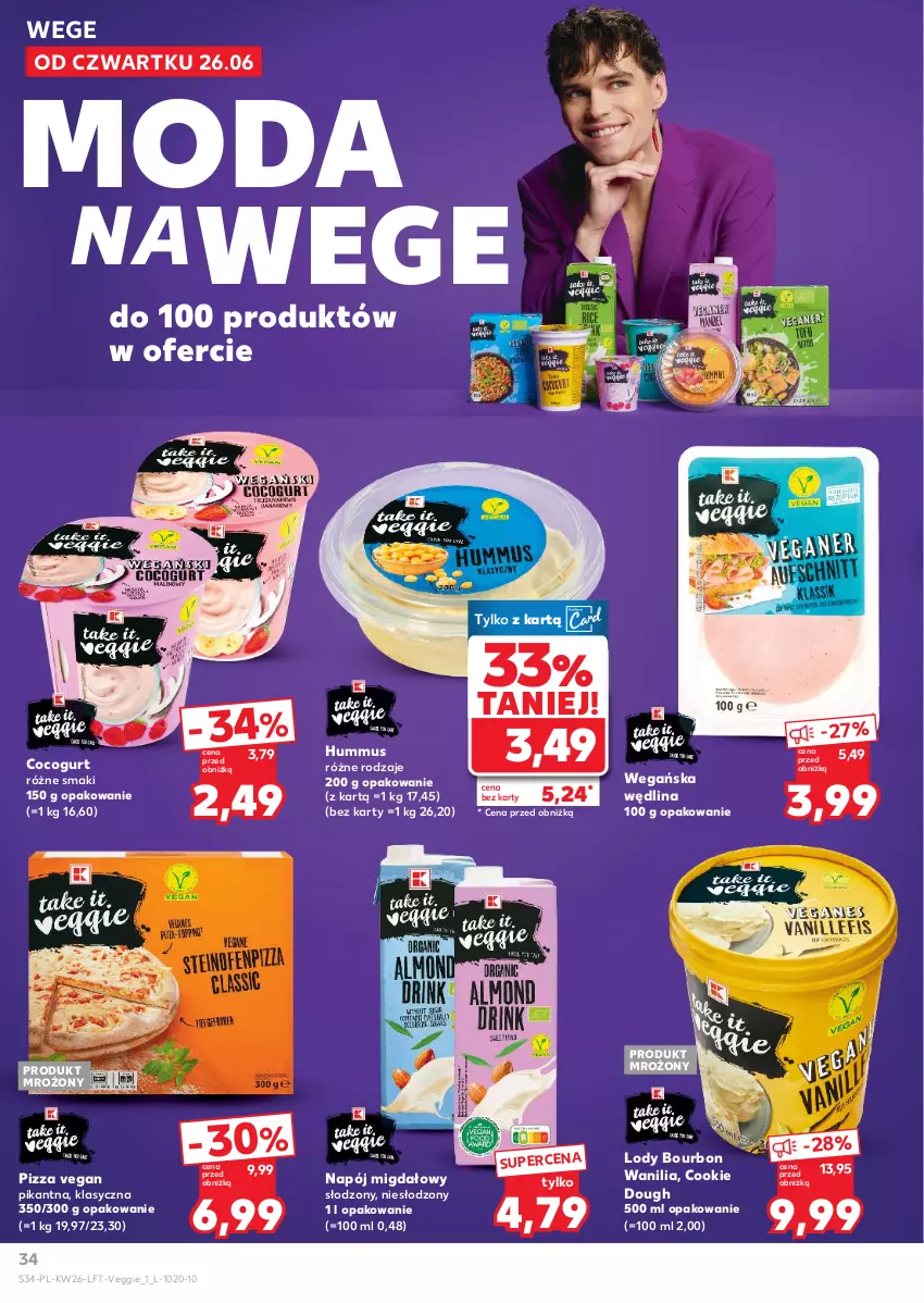 Gazetka promocyjna Kaufland - Gazetka tygodnia - ważna 26.06 do 02.07.2025 - strona 34 - produkty: Bourbon, Hummus, Lody, Moda, Mus, Napój, Pizza, Wędlina