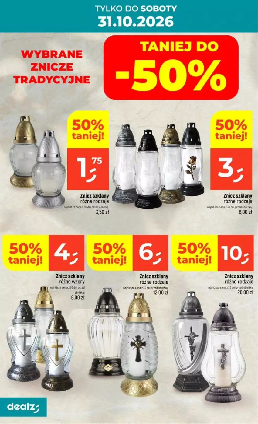 Gazetka promocyjna Dealz - DEAL DNIA - ważna 28.10 do 04.11.2026 - strona 16 - produkty: Znicz