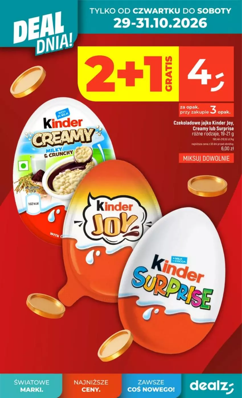 Gazetka promocyjna Dealz - DEAL DNIA - ważna 28.10 do 04.11.2026 - strona 2 - produkty: Kinder
