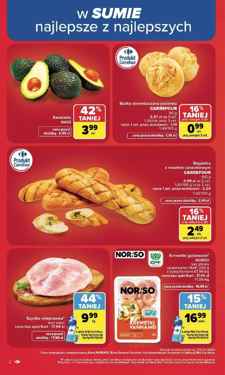 Gazetka promocyjna Carrefour - Gazetka Carrefour, Market w SUMIE najlpeszy, od poniedziałku - ważna 24.08 do 30.08.2026 - strona 4 - produkty: Bagietka, Fa