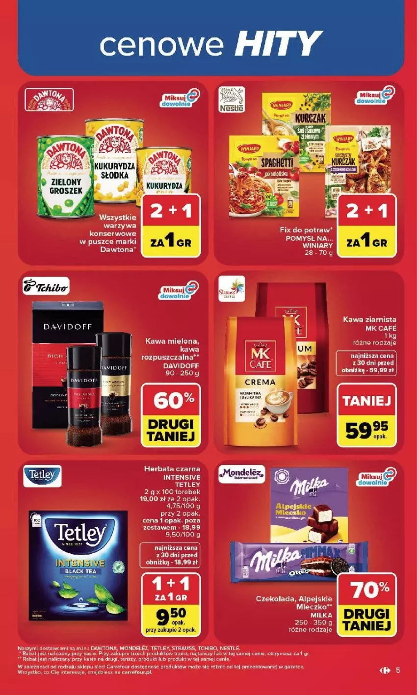 Gazetka promocyjna Carrefour - Gazetka Carrefour, Market w SUMIE najlpeszy, od poniedziałku - ważna 24.08 do 30.08.2026 - strona 7 - produkty: Dawtona, Herbata, Herbata czarna, Tchibo, Tetley