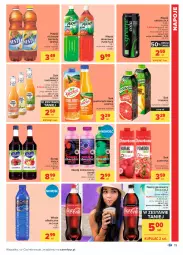 Gazetka promocyjna Carrefour - Gazetka Carrefour - Gazetka - ważna od 15.05 do 15.05.2021 - strona 19 - produkty: Sok pomarańczowy, Dawtona, Sok, Pur, Kosz, Coca-Cola, Napoje, Paola, Napój izotoniczny, Napój gazowany, Tymbark, Syrop, Oshee, Woda, Napój, Nestea, Hortex
