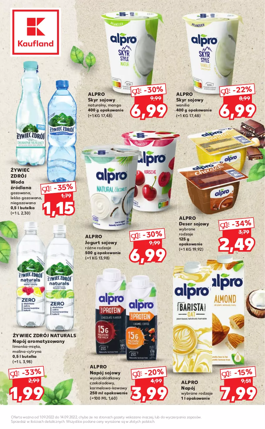 Gazetka promocyjna Kaufland - Katalog MARKI WŁASNE - ważna 01.09 do 14.09.2022 - strona 2 - produkty: Alpro, Deser, Jogurt, LANA, Limonka, Mango, Mięta, Napój, Ser, Sok, Woda