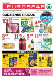 Gazetka promocyjna Spar - EuroSpar - Gazetka - ważna od 25.10 do 25.10.2023 - strona 1 - produkty: Piwo, Lubella, Makaron, Warzywa, Frosta, Udziec z indyka, Gin, Papier, Bell, Jaja, Parówki, Coca-Cola, Papier toaletowy, Napój gazowany, Znicz, Bella, Piekarnik, Napój, Berlinki, Jaja z wolnego wybiegu