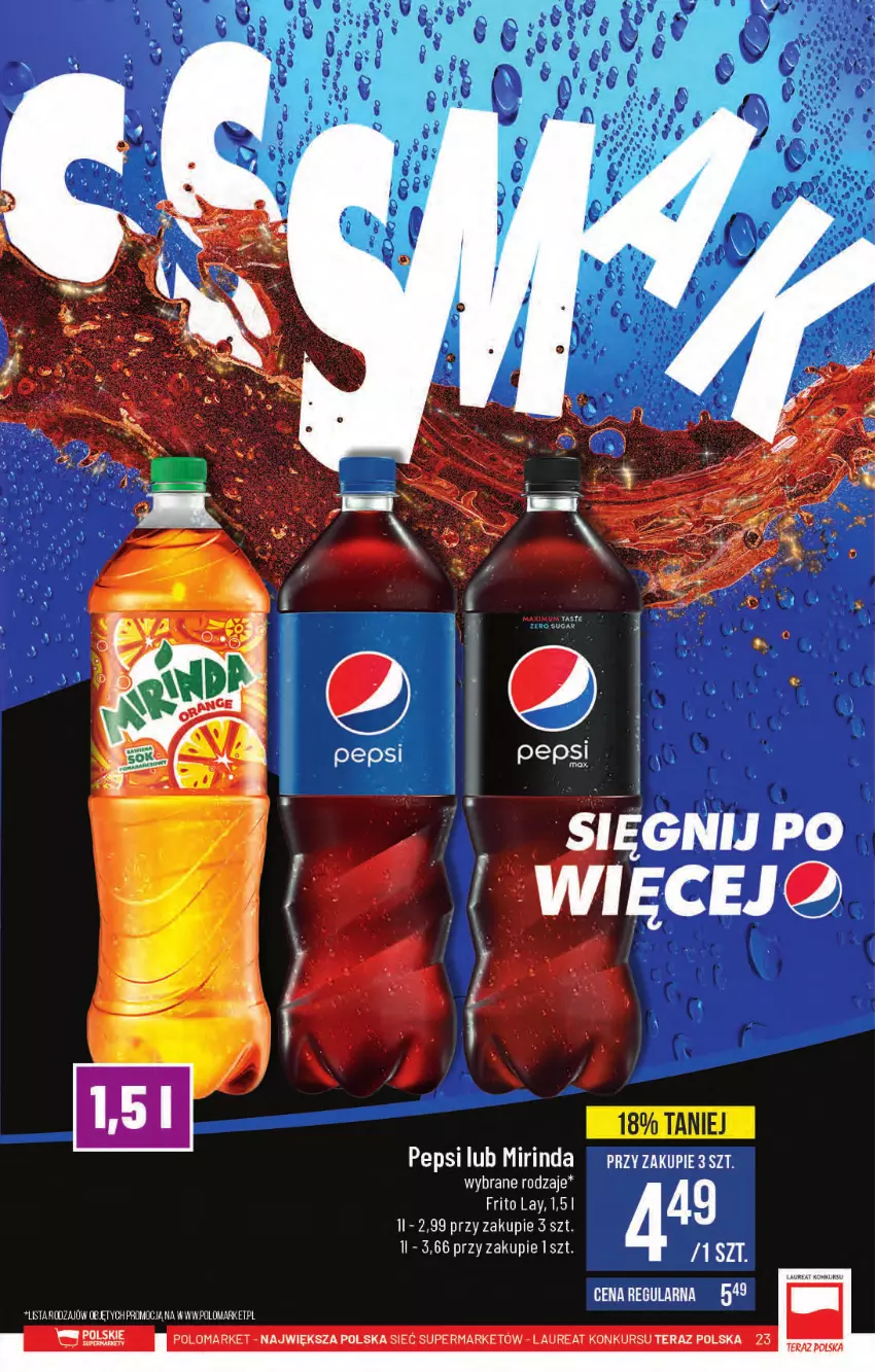 Gazetka promocyjna PoloMarket - Gazetka pomocyjna - ważna 06.10 do 12.10.2021 - strona 23 - produkty: Laur, Pepsi, Tera