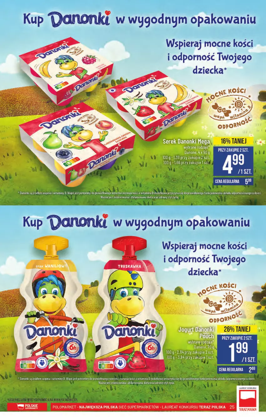 Gazetka promocyjna PoloMarket - Gazetka pomocyjna - ważna 06.10 do 12.10.2021 - strona 25 - produkty: Dada, Danonki, Koc, Laur, Orka, Por, Tera