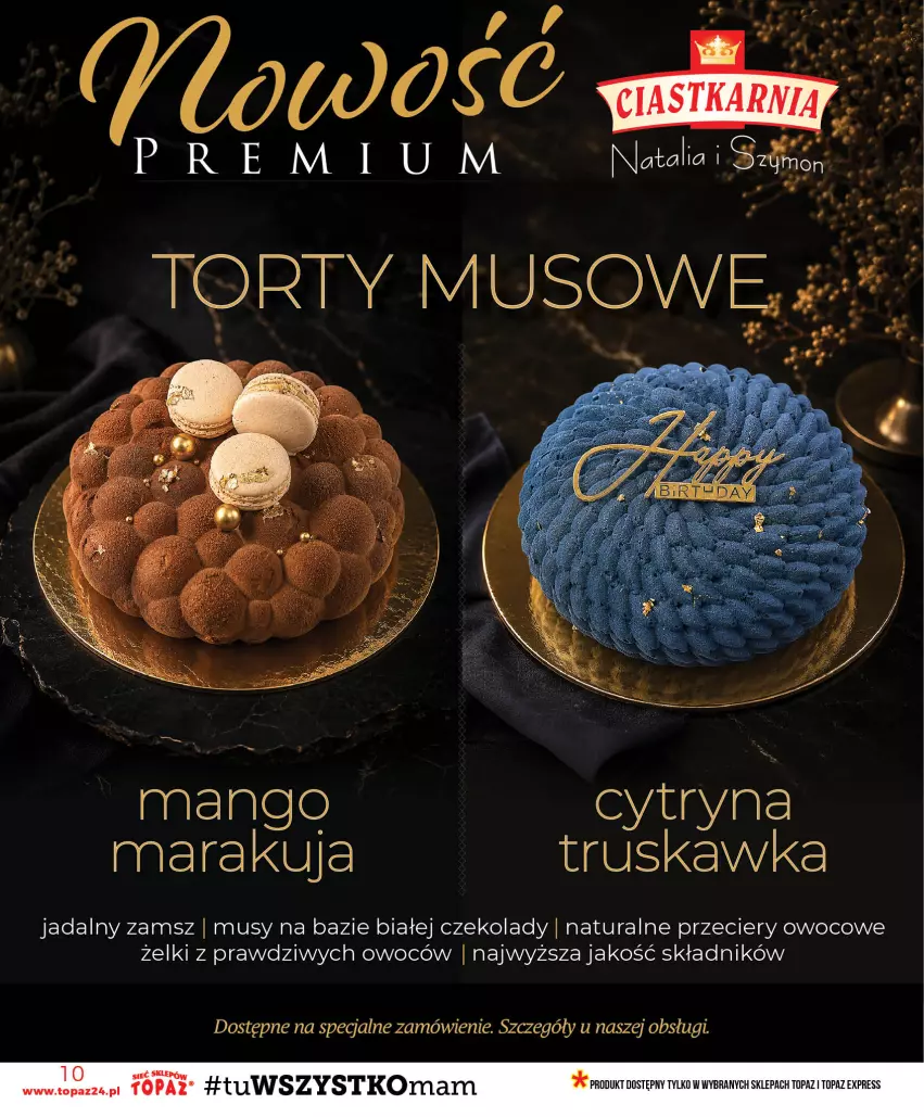 Gazetka promocyjna Topaz - Gazetka - ważna 30.07 do 05.08.2026 - strona 10 - produkty: Mango, Mus, Top