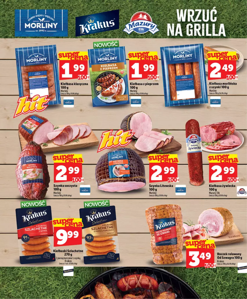 Gazetka promocyjna Topaz - Gazetka - ważna 30.07 do 05.08.2026 - strona 7 - produkty: Boczek, Gra, Kiełbasa, Krakus, Kurczak, LG, Mięso, Morliny, Pieprz, Szynka