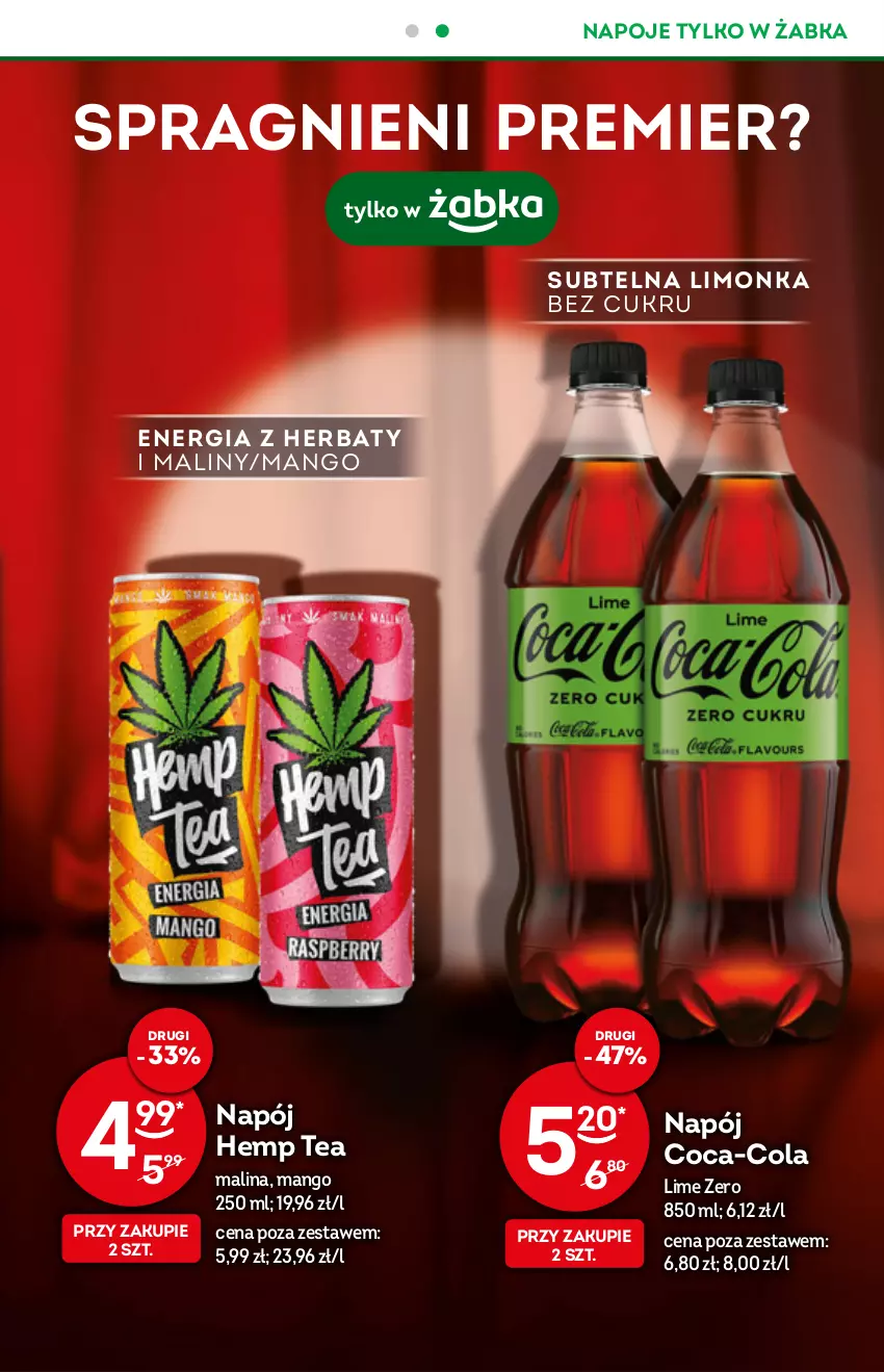 Gazetka promocyjna Żabka - ważna 10.08 do 16.08.2022 - strona 11 - produkty: Coca-Cola, Maliny, Mango, Napój, Napoje