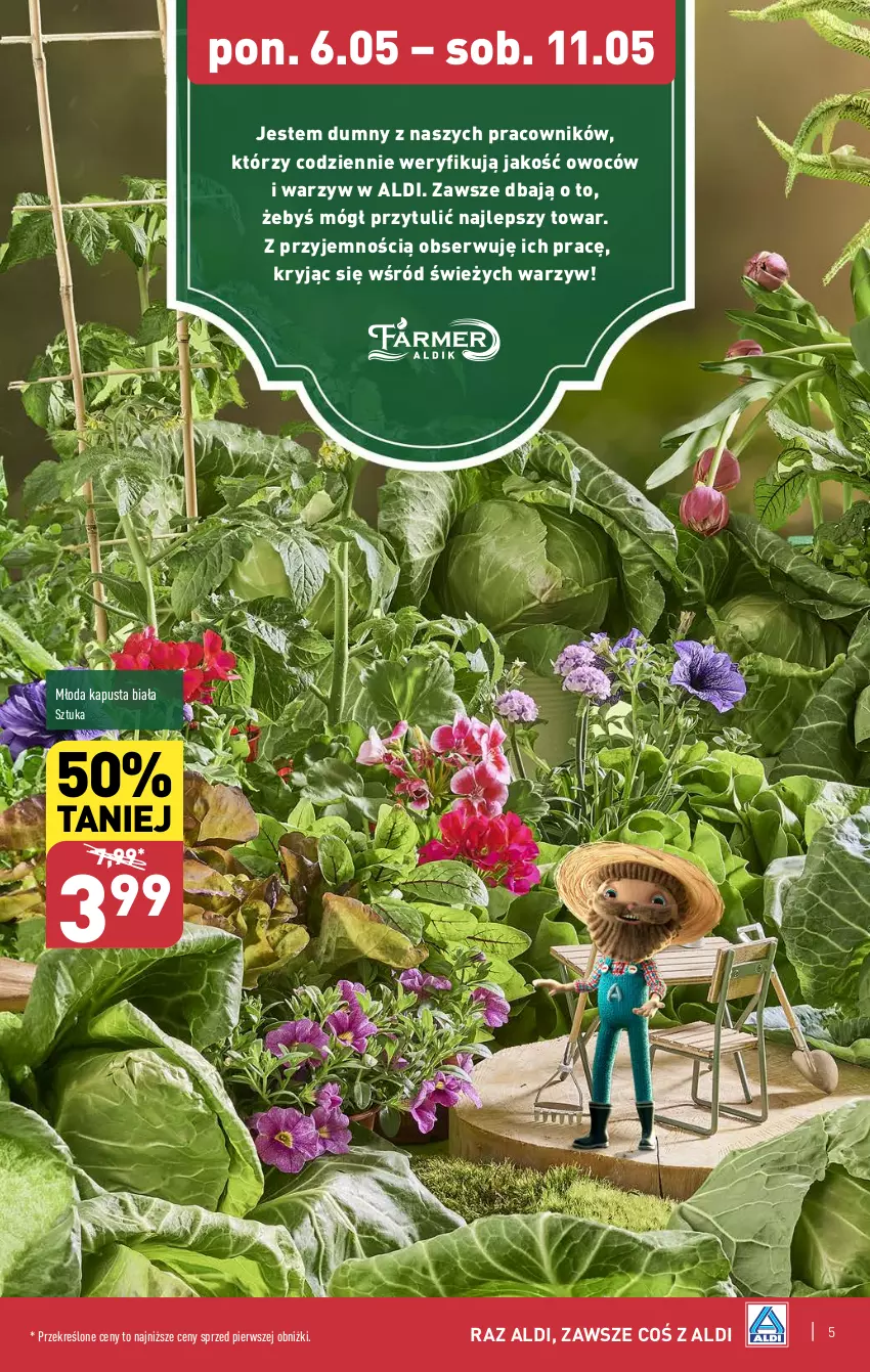 Gazetka promocyjna Aldi - Farmer ALDIK poleca świeże owoce i warzywa - ważna 06.05 do 11.05.2024 - strona 5 - produkty: Ser