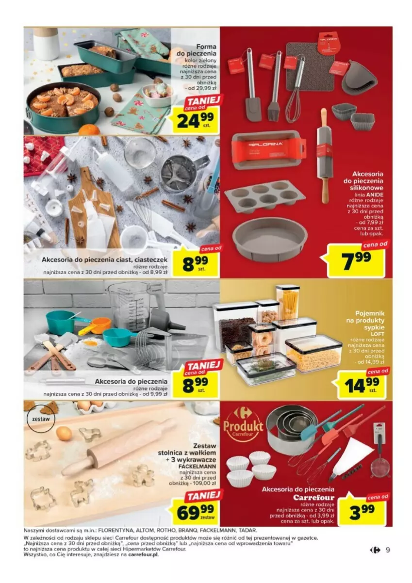 Gazetka promocyjna Carrefour - ważna 21.11 do 09.12.2023 - strona 18 - produkty: Fa, Forma do pieczenia, Piec, Stolnica