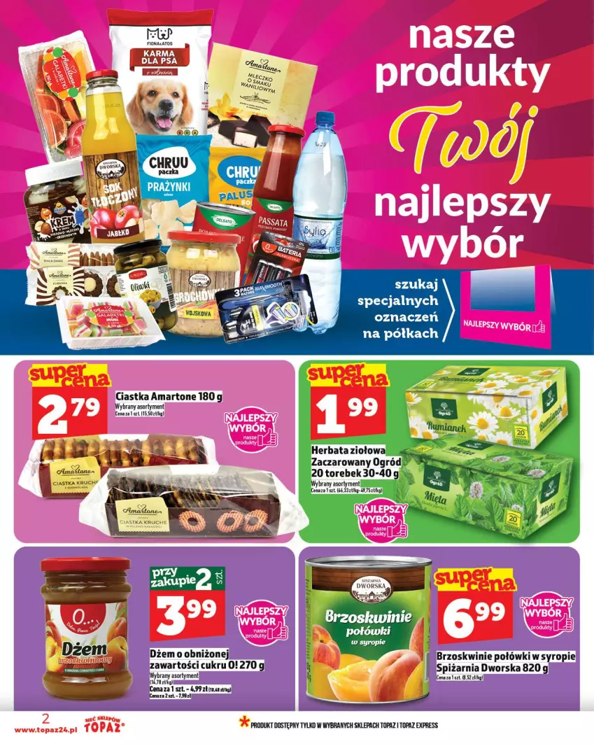 Gazetka promocyjna Topaz - Gazetka - ważna 18.09 do 24.09.2025 - strona 2 - produkty: Ciastka, Półka, Top