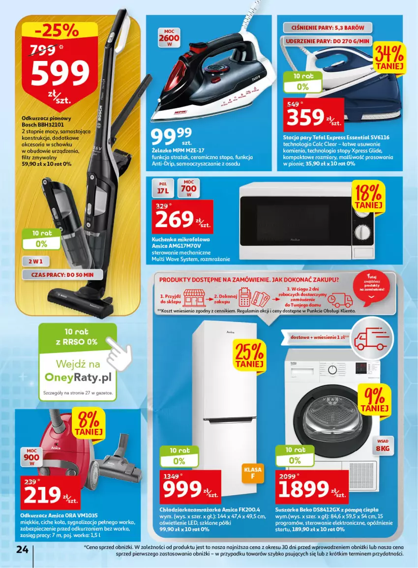 Gazetka promocyjna Auchan - Gazetka Wiosenne korzyści Hipermarket Auchan - ważna 20.04 do 26.04.2023 - strona 24 - produkty: Bosch, Kosz, O nas, Odkurzacz, Top