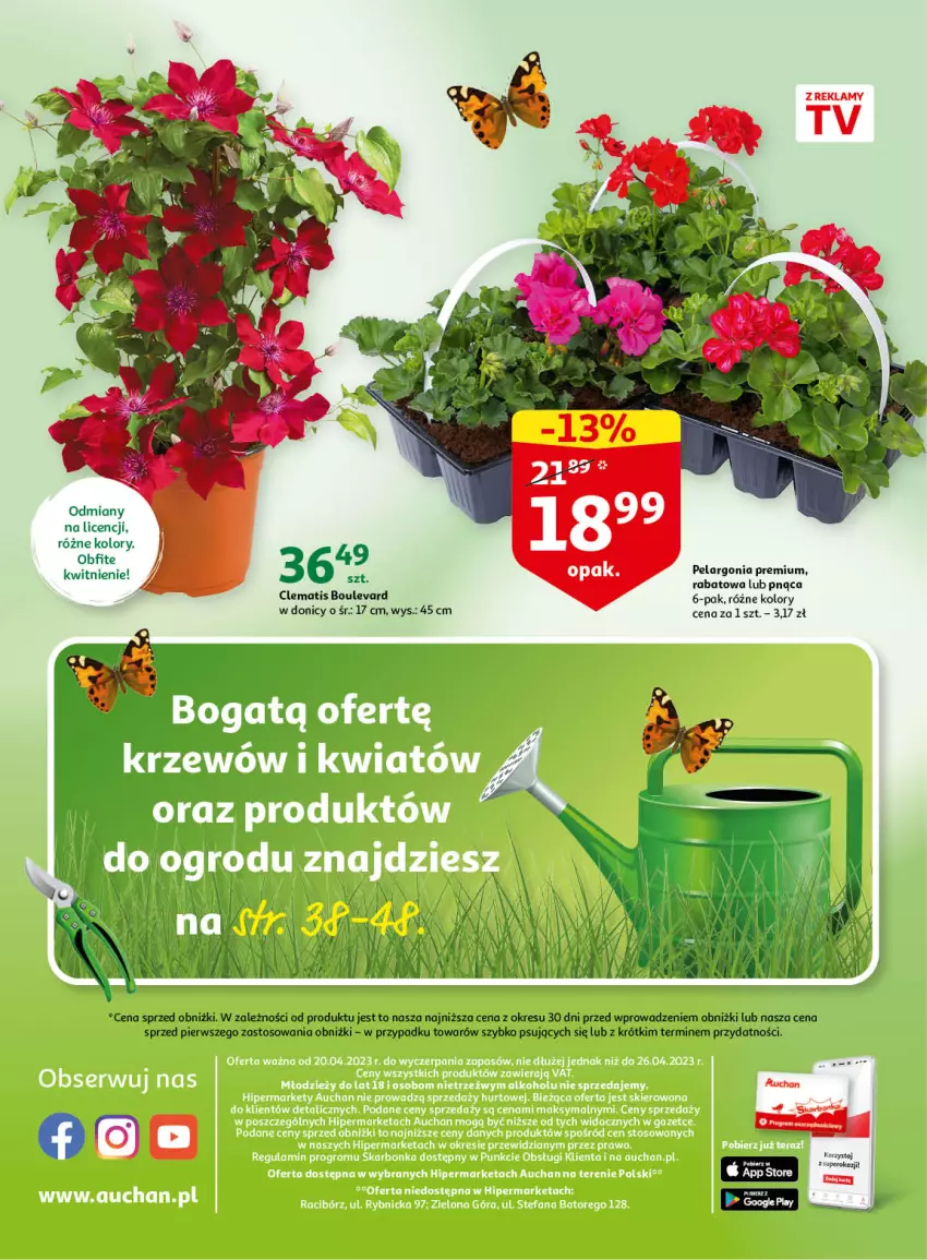 Gazetka promocyjna Auchan - Gazetka Wiosenne korzyści Hipermarket Auchan - ważna 20.04 do 26.04.2023 - strona 48 - produkty: Gra, O nas