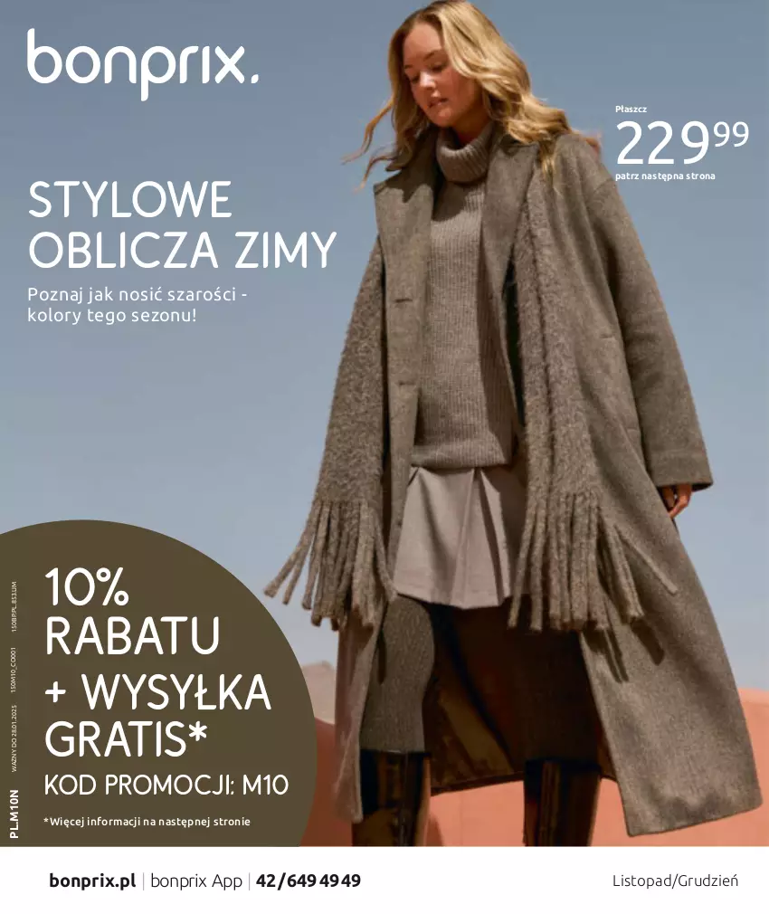 Gazetka promocyjna Bonprix - STYLOWE OBLICZA ZIMY - ważna 28.10.2024 do 28.01.2025 - strona 1 - produkty: Gra, Płaszcz, Top