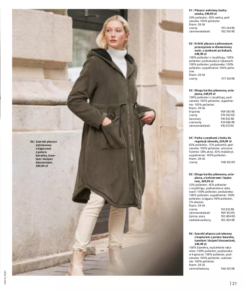 Gazetka promocyjna Bonprix - STYLOWE OBLICZA ZIMY - ważna 28.10.2024 do 28.01.2025 - strona 23 - produkty: Kawa, Kurtka, LANA, Lazur, Moda, Parka, Płaszcz, Tunel, Wełna