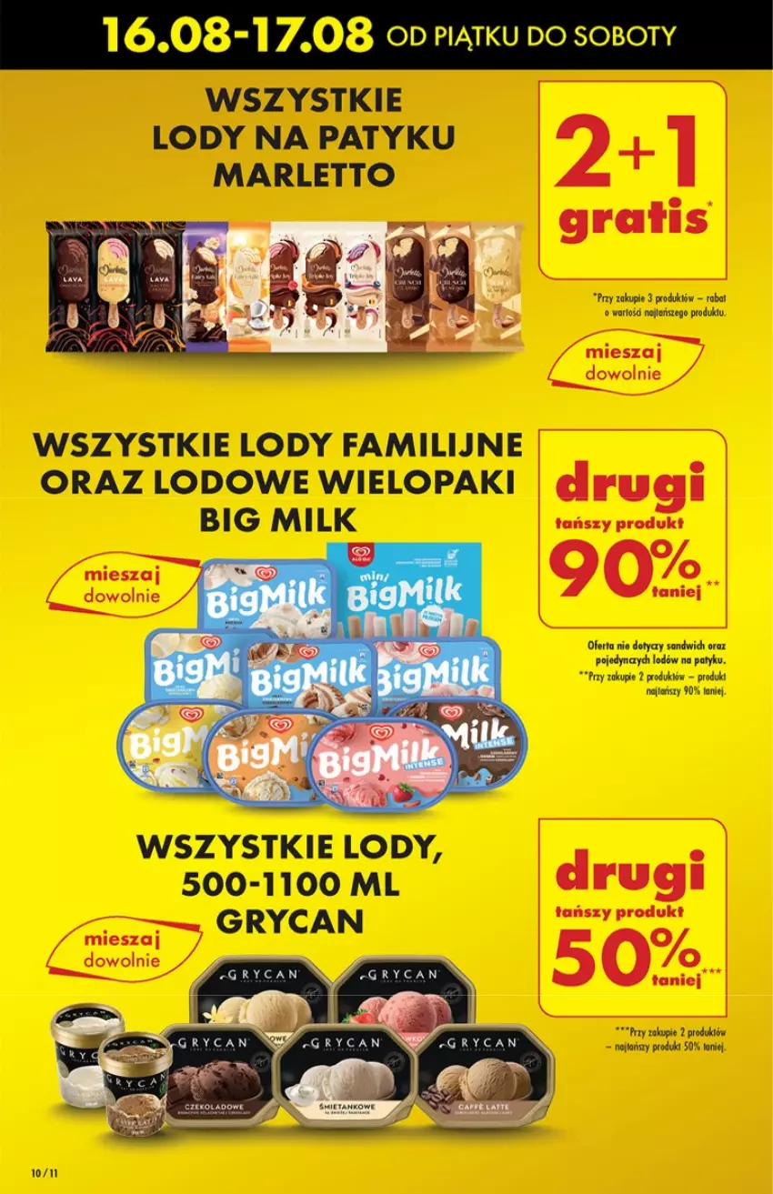 Gazetka promocyjna Biedronka - Od Piątku - ważna 16.08 do 22.08.2024 - strona 10 - produkty: Big Milk, Fa, Gry, Lody