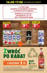 Gazetka promocyjna Biedronka - Od Piątku - Gazetka - ważna od 22.08 do 22.08.2024 - strona 43 - produkty: Piwo, Pled, Rama, Warka, Radler