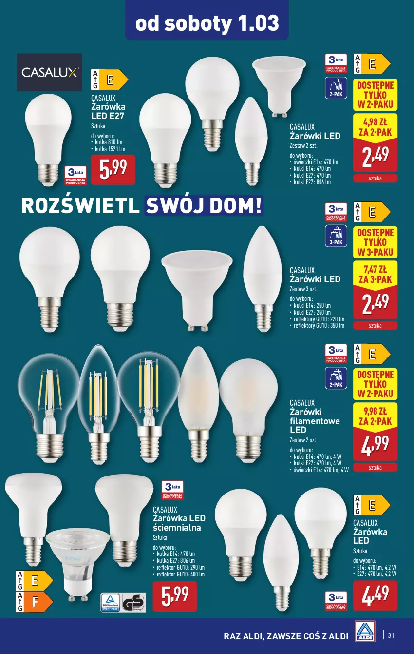 Gazetka promocyjna Aldi - Pełna oferta - ważna 24.02 do 01.03.2025 - strona 31 - produkty: Reflektor