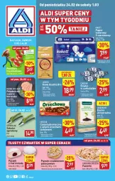 Gazetka promocyjna Aldi - Pełna oferta - Gazetka - ważna od 01.03 do 01.03.2025 - strona 1 - produkty: Kurczak, Pączek, Papier, Cukier, Sekator, Mięsne specjały, Kawa, Faworki, Papier toaletowy, Czekolada mleczna, Czekolada, Mola, Lavazza, Pomidory, Fa