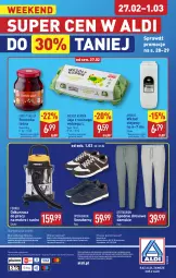 Gazetka promocyjna Aldi - Pełna oferta - Gazetka - ważna od 01.03 do 01.03.2025 - strona 36 - produkty: Odkurzacz, Por, Borówka, Sneakersy, Jaja, O nas, Dres, Spodnie, Biuro, Spodnie dresowe, Olej, Wkład olejowy, Fa