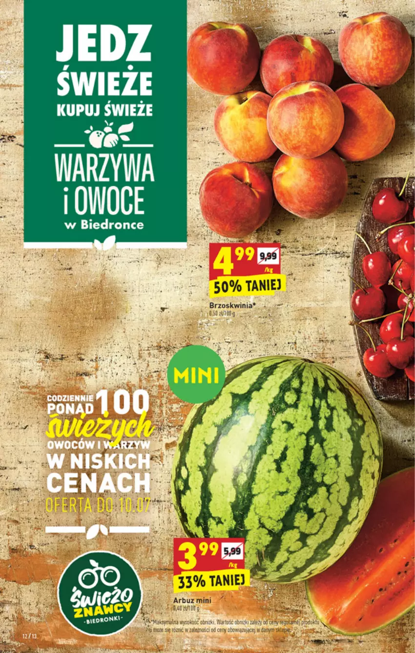 Gazetka promocyjna Biedronka - W tym tygodniu - ważna 08.07 do 14.07.2021 - strona 12 - produkty: Arbuz, Fa, Owoce, Ser