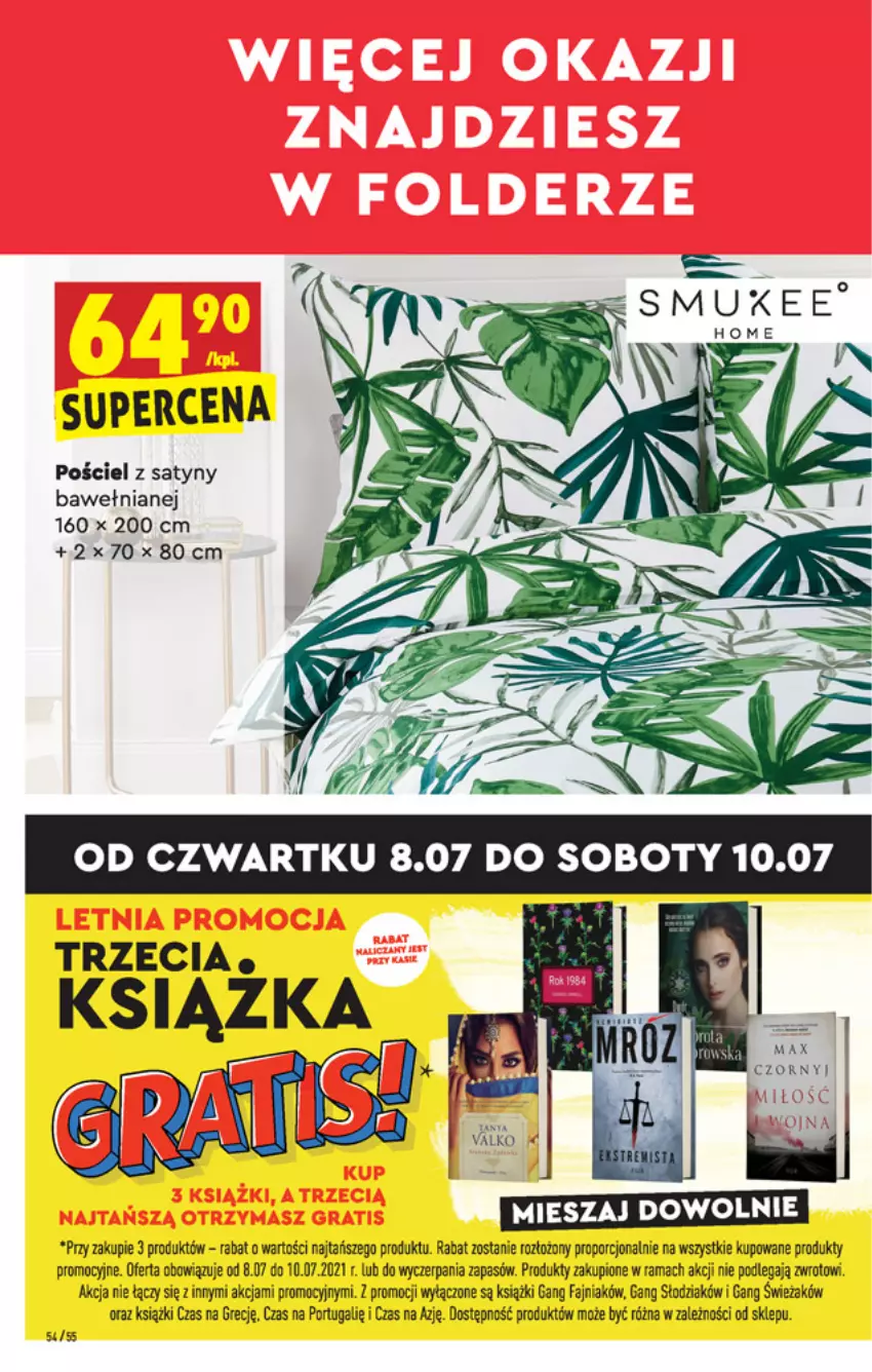 Gazetka promocyjna Biedronka - W tym tygodniu - ważna 08.07 do 14.07.2021 - strona 54 - produkty: Fa, Książka, Por, Pościel, Rama