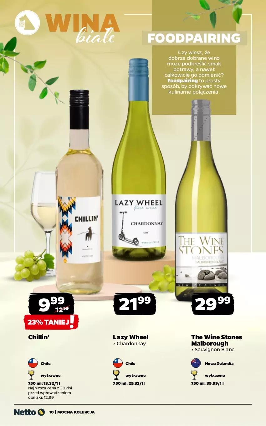 Gazetka promocyjna Netto - Alkohole - Mocne - ważna 08.06 do 20.06.2026 - strona 10 - produkty: Chardonnay, Sauvignon Blanc, Wino