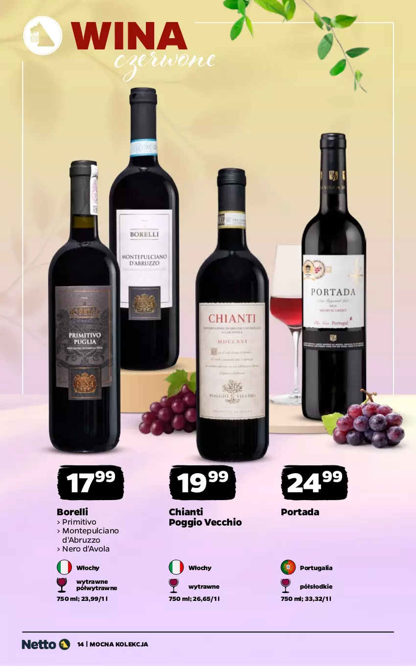 Gazetka promocyjna Netto - Alkohole - Mocne - ważna 08.06 do 20.06.2026 - strona 14 - produkty: Chia, Chianti, Monte, Por, Portada