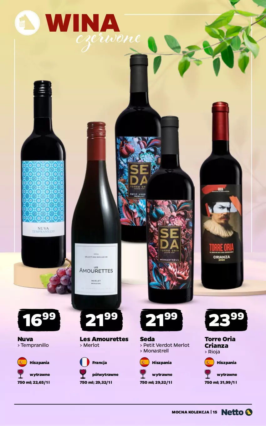 Gazetka promocyjna Netto - Alkohole - Mocne - ważna 08.06 do 20.06.2026 - strona 15 - produkty: Merlot, Rioja