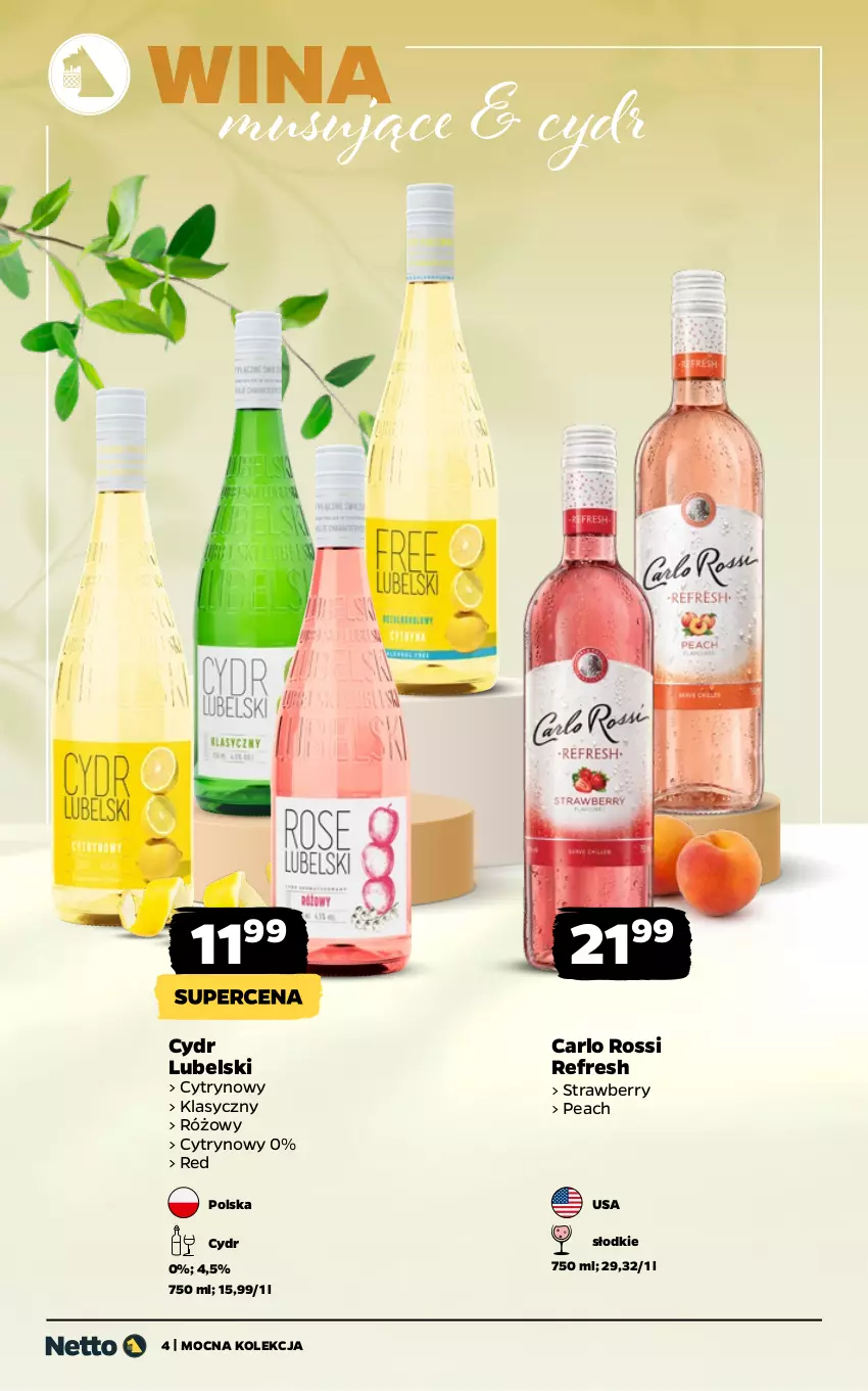 Gazetka promocyjna Netto - Alkohole - Mocne - ważna 08.06 do 20.06.2026 - strona 4 - produkty: Carlo Rossi, Mus