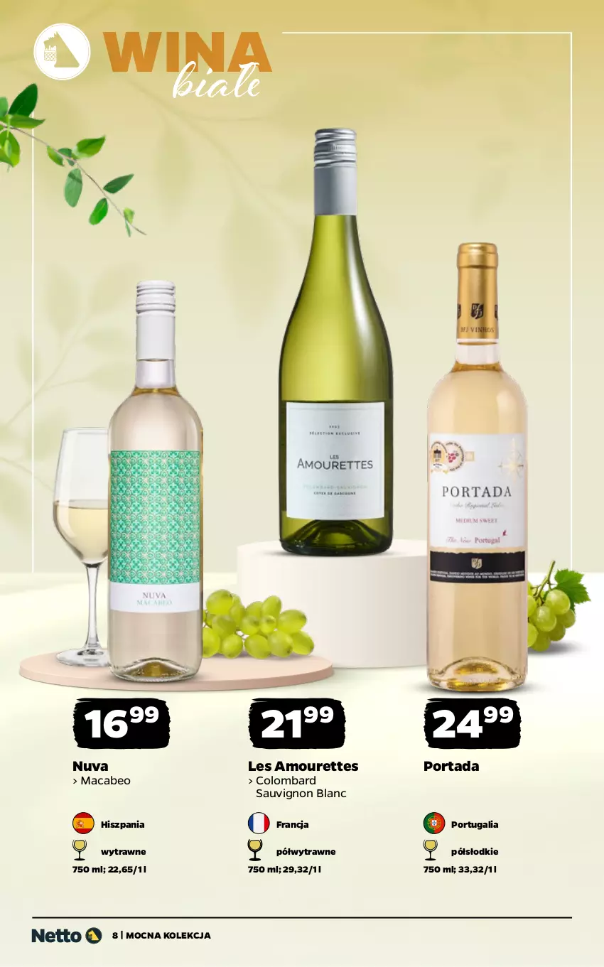 Gazetka promocyjna Netto - Alkohole - Mocne - ważna 08.06 do 20.06.2026 - strona 8 - produkty: Por, Portada, Sauvignon Blanc