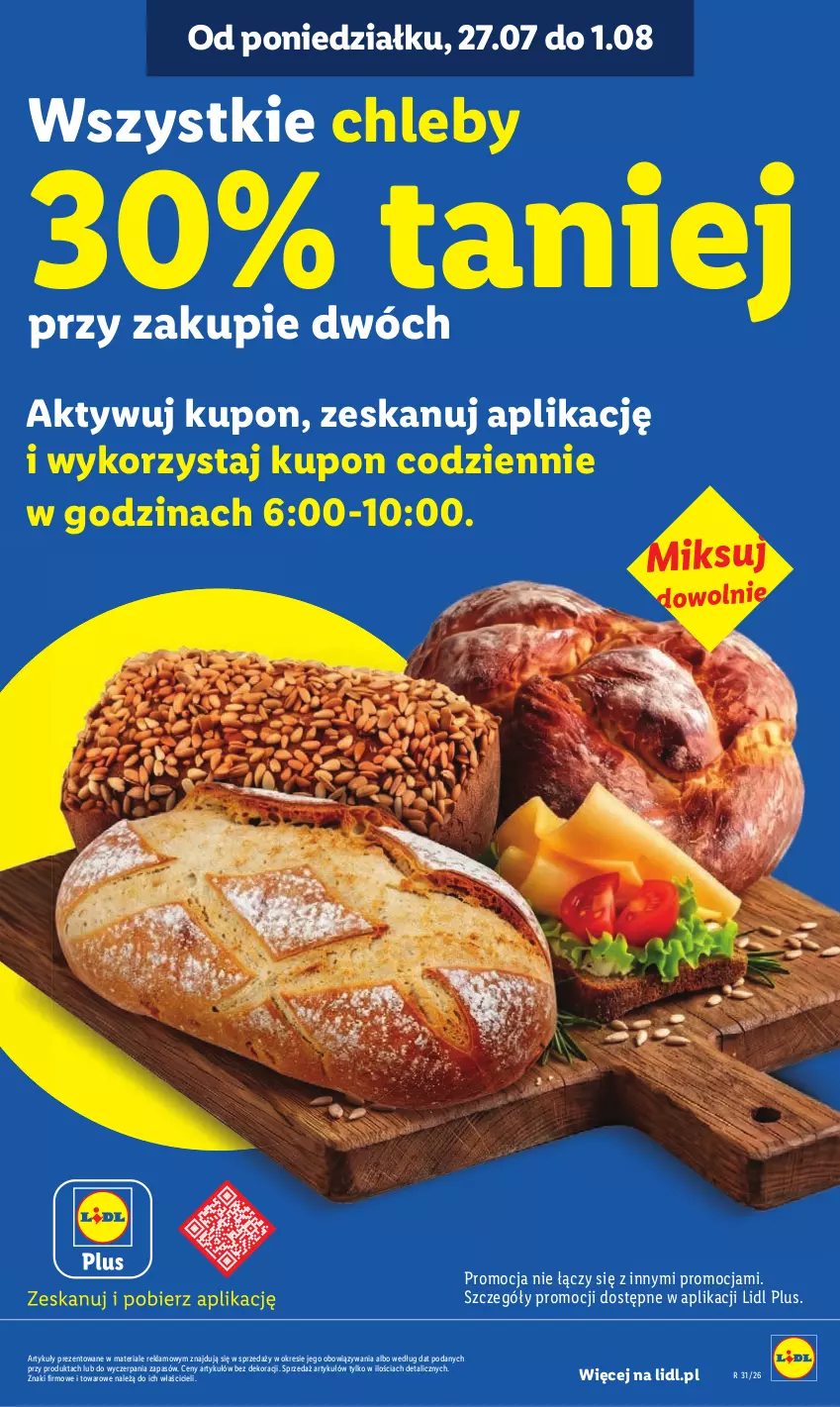 Gazetka promocyjna Lidl - Gazetka ważna od 30.07. do 01.08. - ważna 30.07 do 01.08.2026 - strona 23 - produkty: Chleb