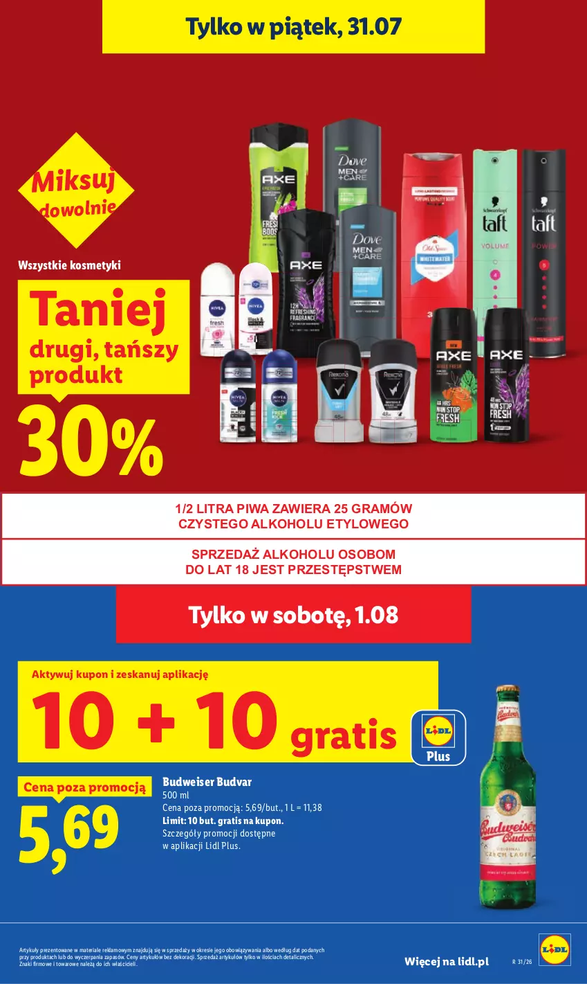Gazetka promocyjna Lidl - Gazetka ważna od 30.07. do 01.08. - ważna 30.07 do 01.08.2026 - strona 29 - produkty: Gra, Piwa, Ser