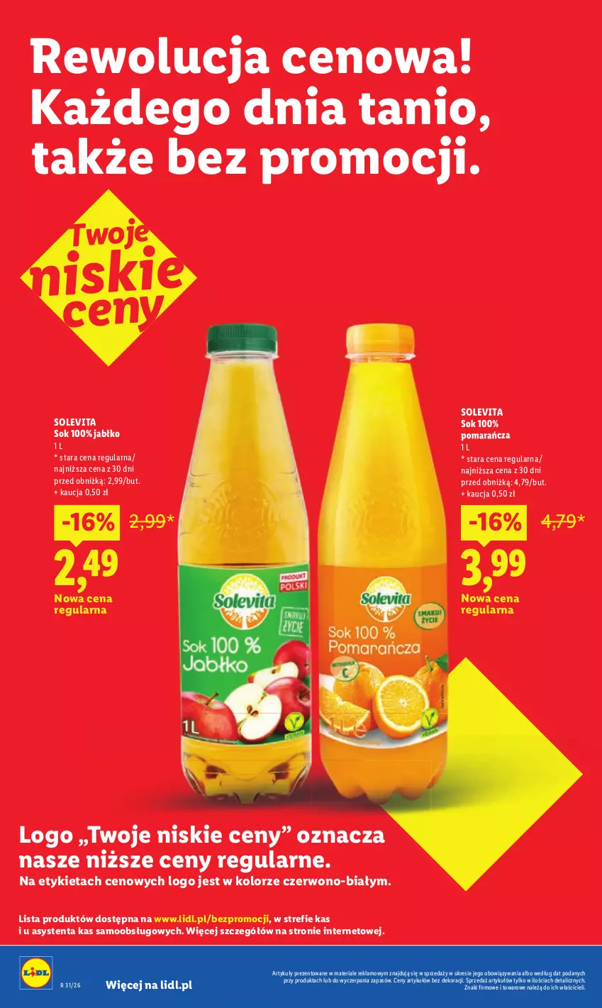 Gazetka promocyjna Lidl - Gazetka ważna od 30.07. do 01.08. - ważna 30.07 do 01.08.2026 - strona 34 - produkty: Sok