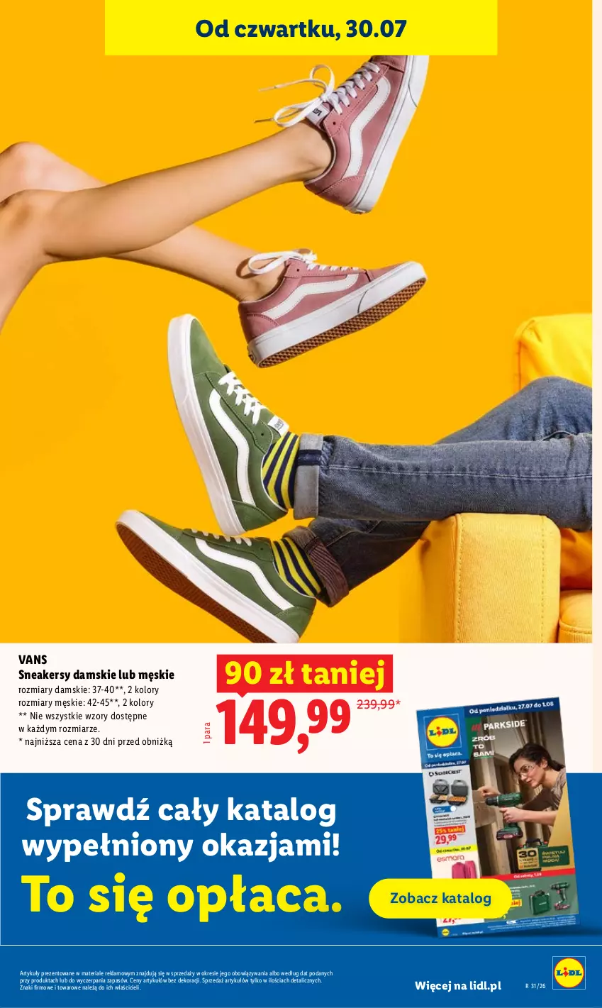 Gazetka promocyjna Lidl - Gazetka ważna od 30.07. do 01.08. - ważna 30.07 do 01.08.2026 - strona 41 - produkty: Sneakersy