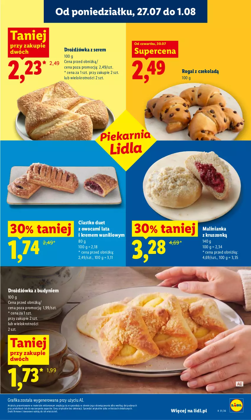 Gazetka promocyjna Lidl - Gazetka ważna od 30.07. do 01.08. - ważna 30.07 do 01.08.2026 - strona 57 - produkty: Gra, Grafika, Rogal, Ser