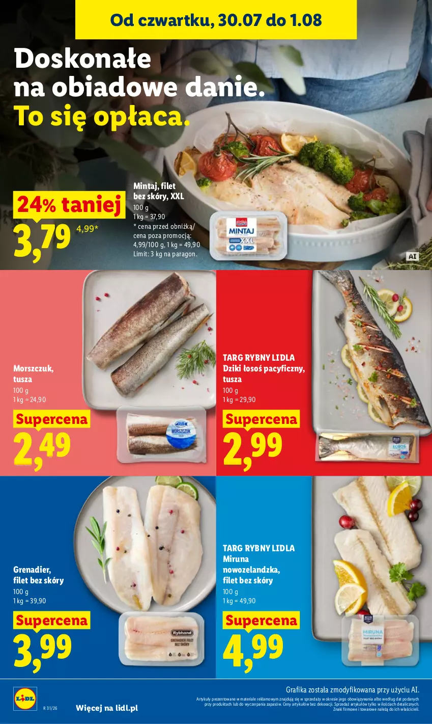 Gazetka promocyjna Lidl - Gazetka ważna od 30.07. do 01.08. - ważna 30.07 do 01.08.2026 - strona 66 - produkty: Gra, Grafika, Grenadier, Mintaj, Miruna, Tusz